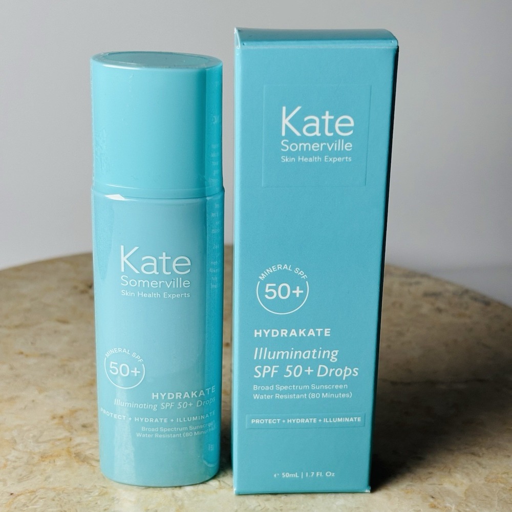 Kate Somerville Hydrakate Illuminating SPF 50+ Drops ~ 50mL / 1.7 Fl Oz Exp 7/26